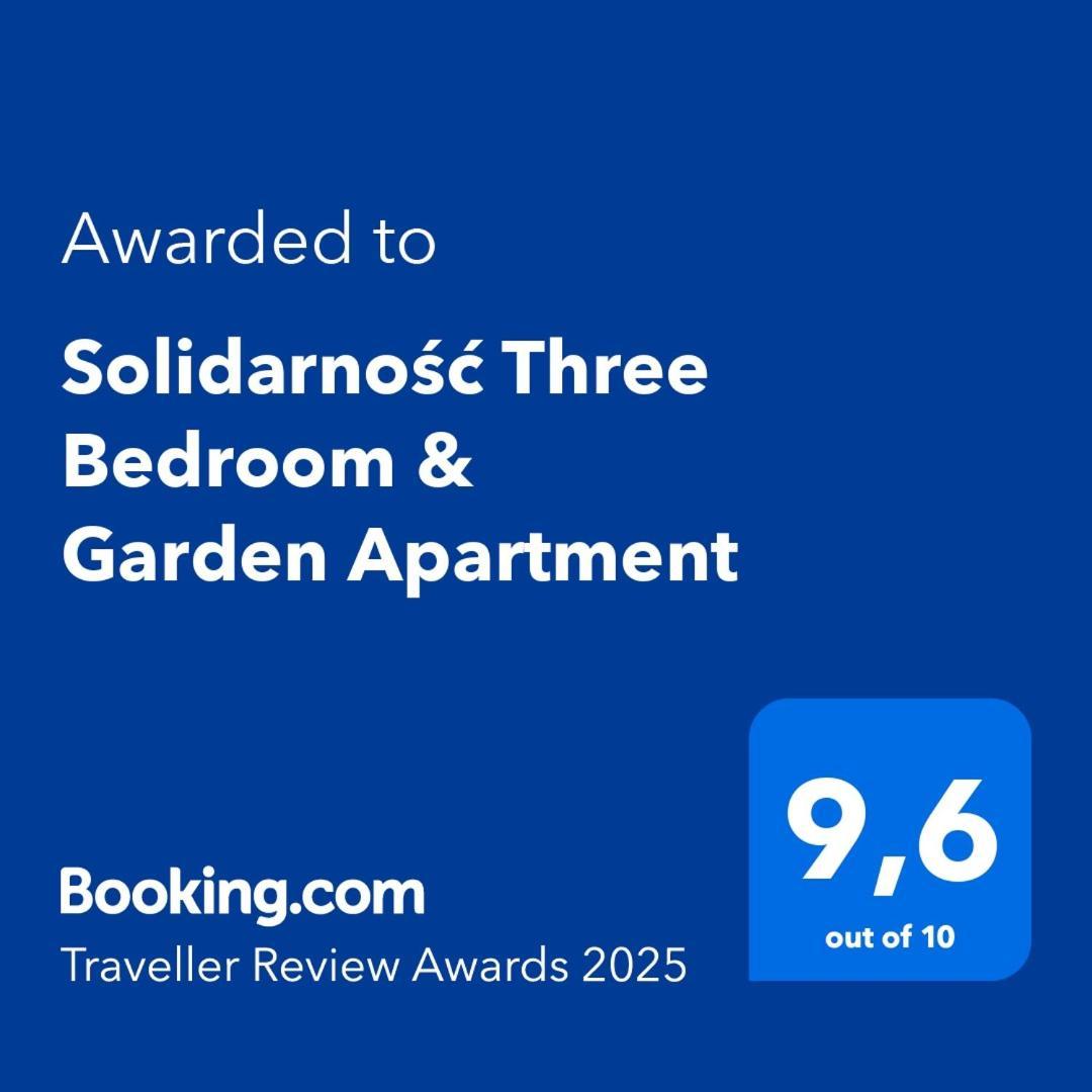 Solidarnosc Three Bedrooms & Garden Apartment Gdansk Bagian luar foto